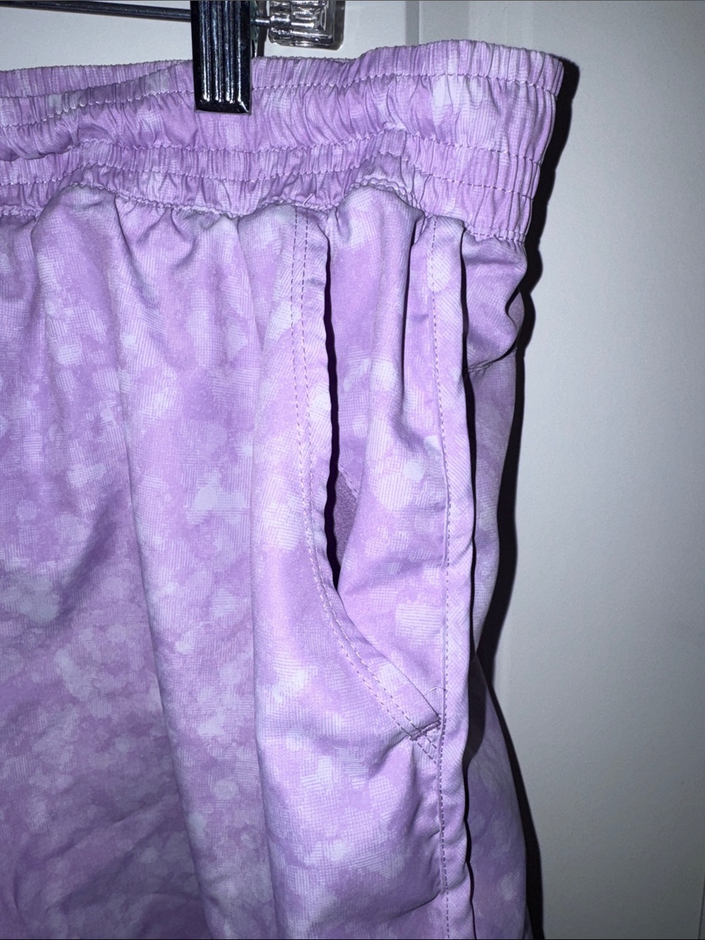 Athletic Works Purple Tie-Dye Athletic Shorts - Picture 2 of 6